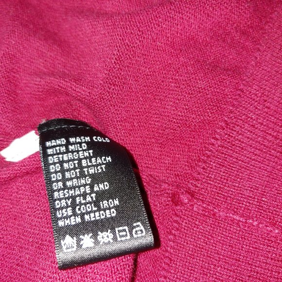 August Silk Heritage Buttons Cardigan Red wtih Black Sheer &  Lace Panel Size XL - Picture 3 of 8